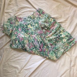 Vintage Floral Midi Dress